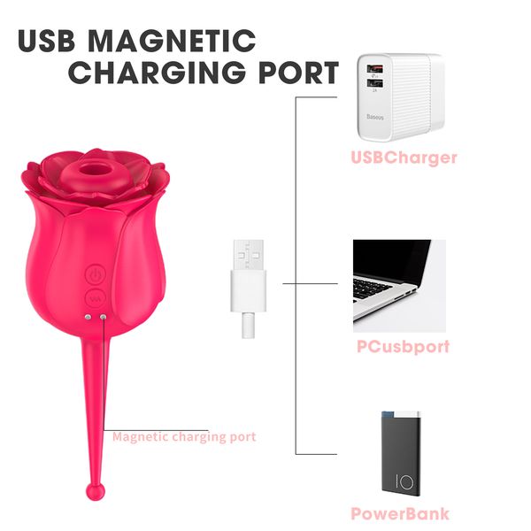 costumes rose shape vaginal sucking vibrators erotic nipple sucker 2 in 1 powerful oral sucker clitoris stimulation toys for women, Black
costumes rose shape vaginal sucking vibrators erotic nipple sucker 2 in 1 powerful oral sucker clitoris stimulation toys for women, Black