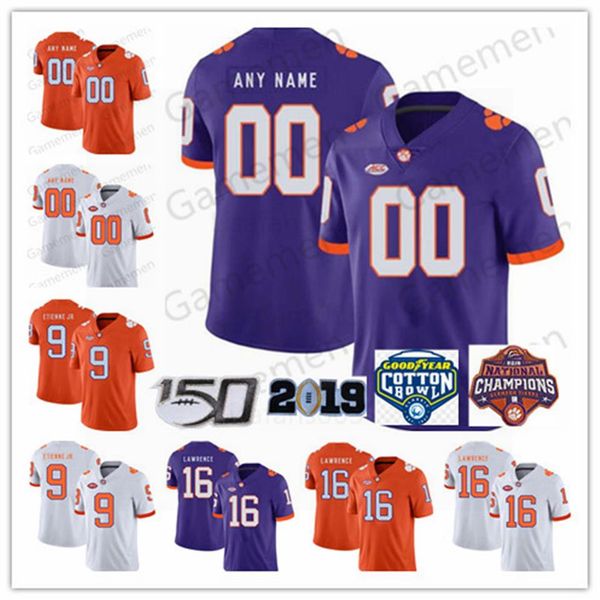 custom clemson tigers football any name number jersey ncaa 150th 16 trevor lawrence 20 brian dawkins justyn ross280h, Black
custom clemson tigers football any name number jersey ncaa 150th 16 trevor lawrence 20 brian dawkins justyn ross280h, Black