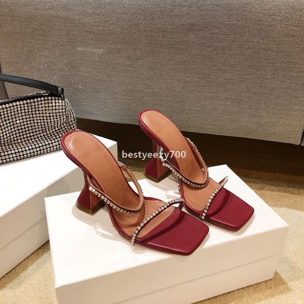 amina muaddi gilda burgundy leather crystal embellished strap slippers mules shoes rhinestone spool heel women's heels luxury designers, Black
amina muaddi gilda burgundy leather crystal embellished strap slippers mules shoes rhinestone spool heel women's heels luxury designers, Black