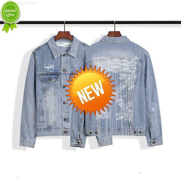 fashion men's jacket 2022 autumn / winter offs style craft embroidery sling letter arrow washed old denim men's and women's, Black;brown
fashion men's jacket 2022 autumn / winter offs style craft embroidery sling letter arrow washed old denim men's and women's, Black;brown