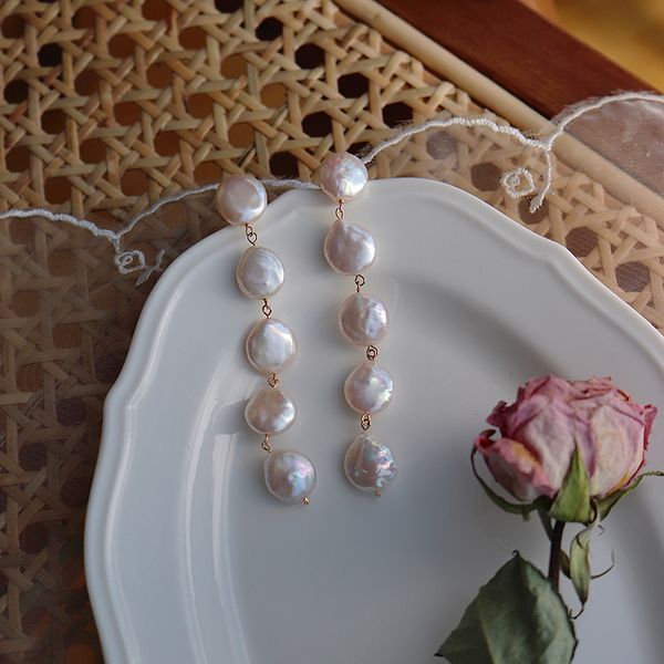 elegant fresh water pearl charm earrings baroque bead pink charm dangle drop for women jewelry, Golden
elegant fresh water pearl charm earrings baroque bead pink charm dangle drop for women jewelry, Golden