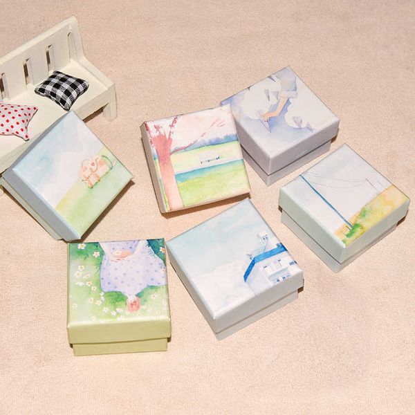 jewelry boxes 12 pcs pack black foam cardboard paper box with japanese cartoon cute print gift case earring ring necklace package l221021, Black;white
jewelry boxes 12 pcs pack black foam cardboard paper box with japanese cartoon cute print gift case earring ring necklace package l221021, Black;white