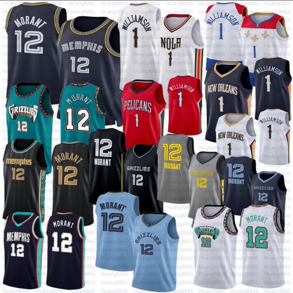 2022 2023 new zion 1 williamson basketball ja morant jersey black city, Black;red
2022 2023 new zion 1 williamson basketball ja morant jersey black city, Black;red