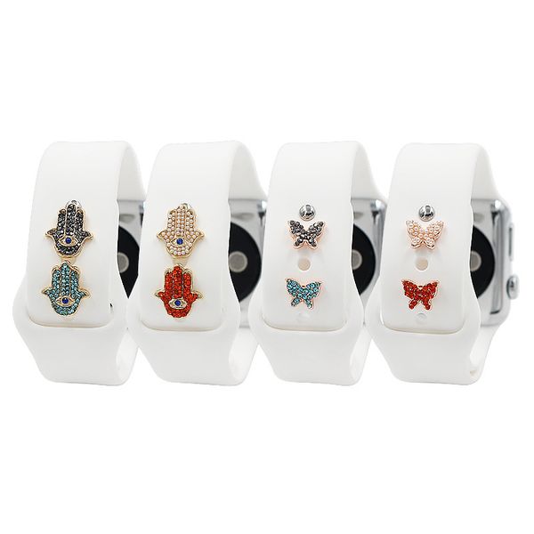 watch decoration charms accessories for apple watch band bracelet metal leg decorative nails iwatch sport strap ornament, Silver
watch decoration charms accessories for apple watch band bracelet metal leg decorative nails iwatch sport strap ornament, Silver