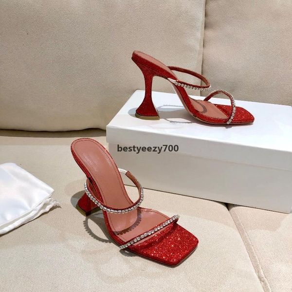 amina muaddi gilda red glitter crystal embellished strap slippers mules evening shoes rhinestone spool heel women heels luxury designers qqe, Black
amina muaddi gilda red glitter crystal embellished strap slippers mules evening shoes rhinestone spool heel women heels luxury designers qqe, Black