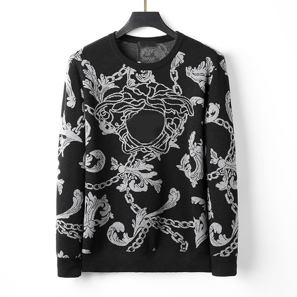 designers sweaters mens womens pullover fashion classic round neck long sleeve sweate#004, White;black
designers sweaters mens womens pullover fashion classic round neck long sleeve sweate#004, White;black