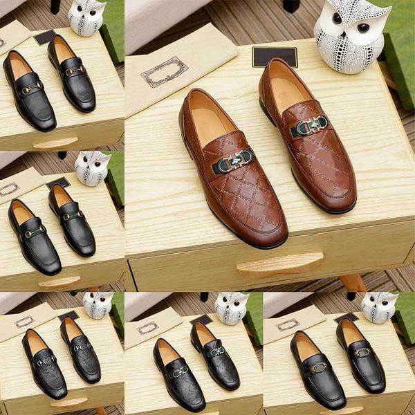 luxury designer men's party casual shoes brown gold buckle loafers black non-slip formal dress leather shoes with box
luxury designer men's party casual shoes brown gold buckle loafers black non-slip formal dress leather shoes with box