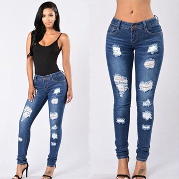 women's jeans 2021 black woman high waist fashion button zipper pocket hole pants slim skinny ripped denim casual femme, Blue
women's jeans 2021 black woman high waist fashion button zipper pocket hole pants slim skinny ripped denim casual femme, Blue
