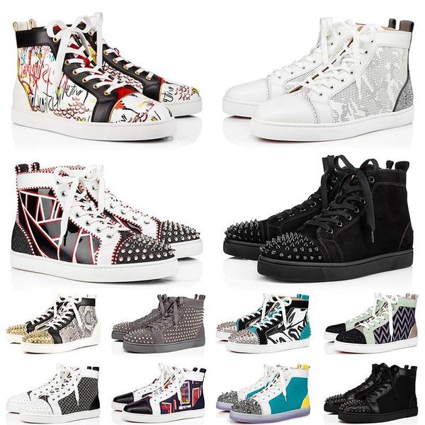 red-bottoms shoe christians fashion designer mens women shoe luxury spike leather studed platform black white graffiti party lovers vlf
red-bottoms shoe christians fashion designer mens women shoe luxury spike leather studed platform black white graffiti party lovers vlf
