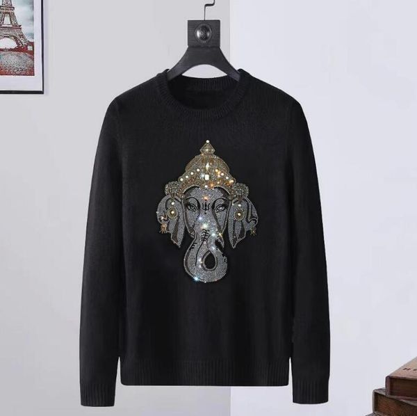 o-neck solid designer rhinestone sweaters winter warmt men male brand hip hop pullover, White;black
o-neck solid designer rhinestone sweaters winter warmt men male brand hip hop pullover, White;black