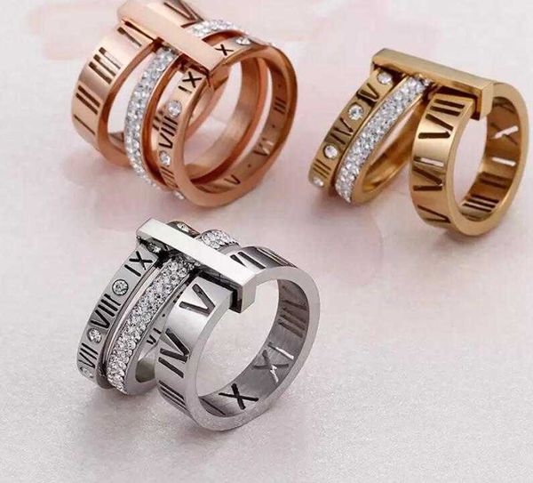 designer rhinestone ring for women stainless steel fashion rose gold roman numerals finger rings femme wedding engagement rings jewelry, Silver
designer rhinestone ring for women stainless steel fashion rose gold roman numerals finger rings femme wedding engagement rings jewelry, Silver