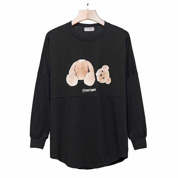 designer fashionable 2022 brand plam angle long sleeve shirt with guillotine bear for men and women, Black
designer fashionable 2022 brand plam angle long sleeve shirt with guillotine bear for men and women, Black