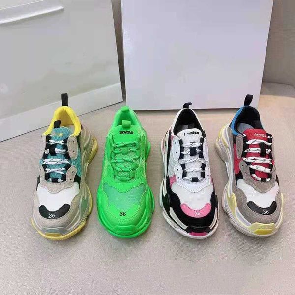 shoes paris daddy women's spring new thickened net red third generation fashionable thick soled elevated sneakers