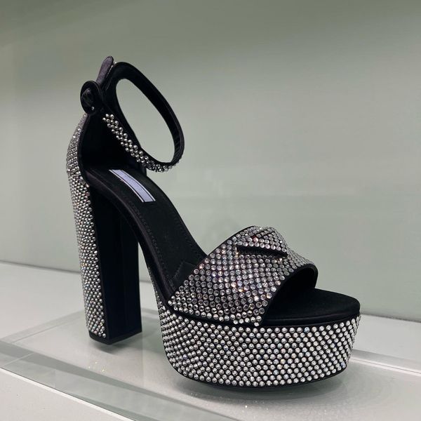 embellished satin platform pumps triangle buckle sandals chunky square toe high heeled fashion women luxury designers dress shoes evening fa, Black
embellished satin platform pumps triangle buckle sandals chunky square toe high heeled fashion women luxury designers dress shoes evening fa, Black