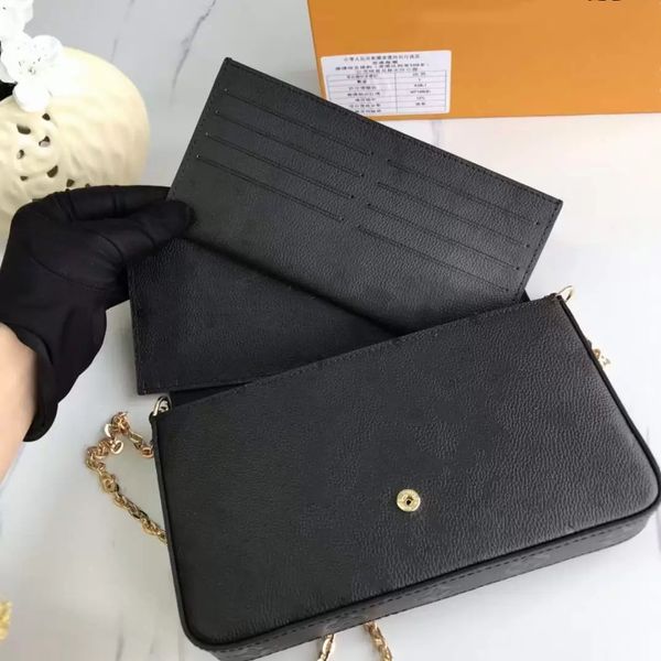 luxury lady clutch crossbody shoulder bags handbag designer bag wallets 3 in 1 women flap pouch quality gold chain with box dust bag ljb2205
luxury lady clutch crossbody shoulder bags handbag designer bag wallets 3 in 1 women flap pouch quality gold chain with box dust bag ljb2205