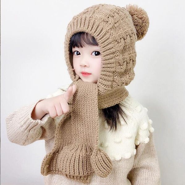children's hat scarf all-in-one hat winter warm plush girls wool hat cute super good baby hats, Yellow
children's hat scarf all-in-one hat winter warm plush girls wool hat cute super good baby hats, Yellow