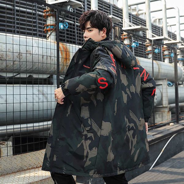 winter new down men's medium long hooded camouflage outdoor coat casual fashion jacket, Black
winter new down men's medium long hooded camouflage outdoor coat casual fashion jacket, Black