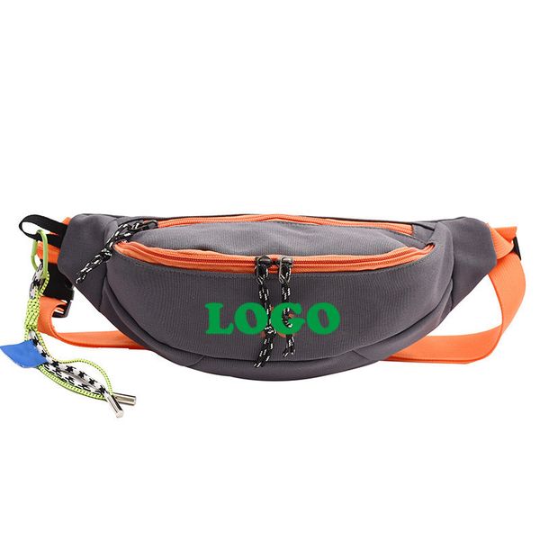 sport waist bag decorated with colorful zipper tassel stylish casual letter print fashion fanny pack for men and women 
sport waist bag decorated with colorful zipper tassel stylish casual letter print fashion fanny pack for men and women