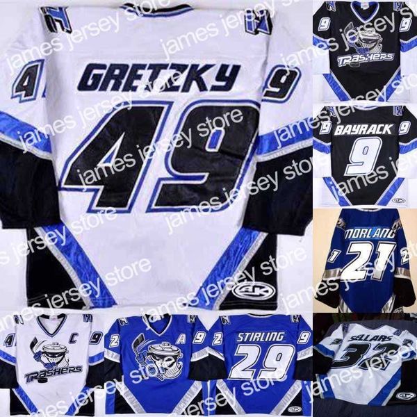 hockey jerseys brent gretzky danbury trashers 2004-05 jersey brad wingfield mike bayrack mike rupp galante jon mirasty regan kelly mike bayr, Black;red
hockey jerseys brent gretzky danbury trashers 2004-05 jersey brad wingfield mike bayrack mike rupp galante jon mirasty regan kelly mike bayr, Black;red