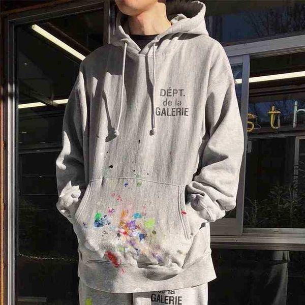 designer 2022 fashion men's hoodies cotton sweater galleryt deptss virgil's same hand painted splash ink graffiti washed old casua, Black
designer 2022 fashion men's hoodies cotton sweater galleryt deptss virgil's same hand painted splash ink graffiti washed old casua, Black