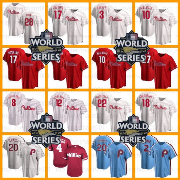 bryce 3 harper j.t. realmuto baseball jersey 2022 world series custom philadelphia rhys hoskins nick castellanos jean segura aaron nola phil, Blue;black
bryce 3 harper j.t. realmuto baseball jersey 2022 world series custom philadelphia rhys hoskins nick castellanos jean segura aaron nola phil, Blue;black