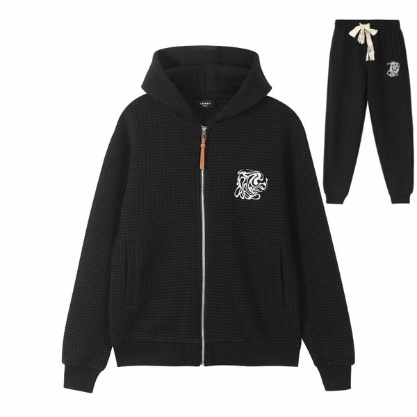 men's tracksuits splice zipper sweater pair with panties leisure sports style -3xl thickened waffle fabric casual suit fabric feels so, Gray
men's tracksuits splice zipper sweater pair with panties leisure sports style -3xl thickened waffle fabric casual suit fabric feels so, Gray