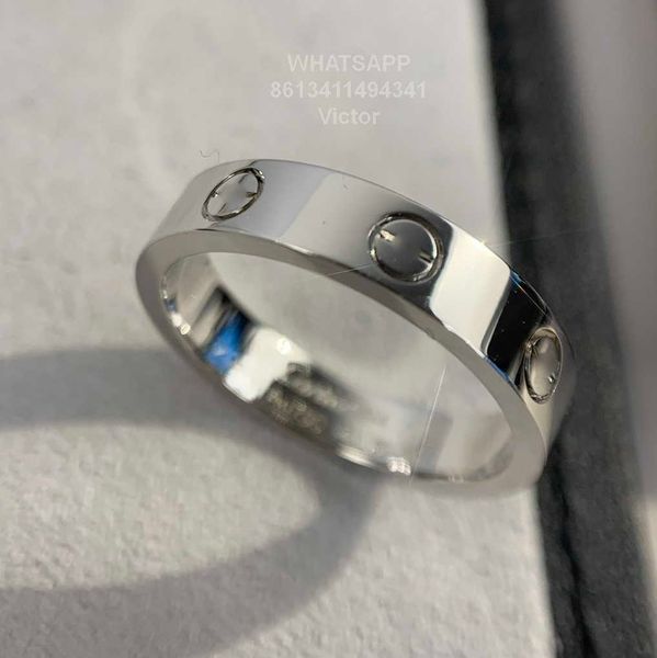 band rings 18k 3.6mm love ring v gold material will never fade narrow ring without diamonds luxury brand official reproductions with counter, Silver
band rings 18k 3.6mm love ring v gold material will never fade narrow ring without diamonds luxury brand official reproductions with counter, Silver