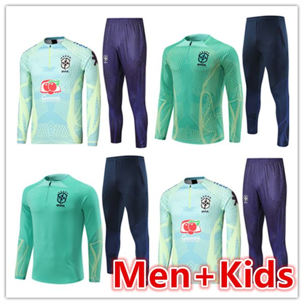 22 23 brazils mens kids soccer tracksuit jersey sets 2022 2023 men football jerseys training suit tracksuits jacket set chandal futbol surve, Black
22 23 brazils mens kids soccer tracksuit jersey sets 2022 2023 men football jerseys training suit tracksuits jacket set chandal futbol surve, Black