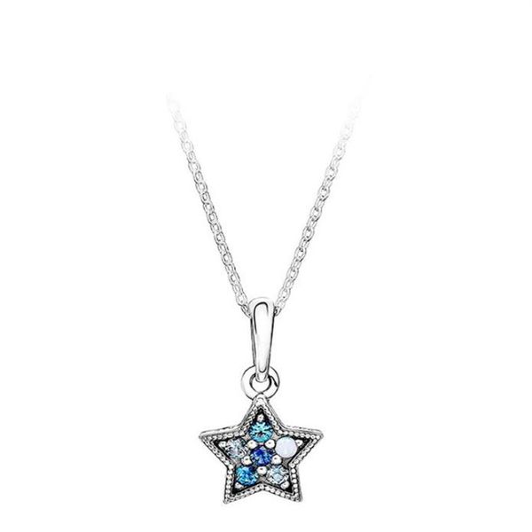 sterling s925 silver womens designer blue star necklace fashion ladys jewelry for pandora style pendant necklace249k
sterling s925 silver womens designer blue star necklace fashion ladys jewelry for pandora style pendant necklace249k
