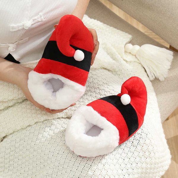 creative christmas hat slippers winter couples home casual warm keeping thickened flat cotton shoes, Black
creative christmas hat slippers winter couples home casual warm keeping thickened flat cotton shoes, Black