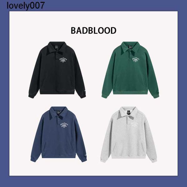 men's hoodies designer sweatshirts badblood sweater lapel zipper letter embroidery simple loose plush polo pullover lovers, Black
men's hoodies designer sweatshirts badblood sweater lapel zipper letter embroidery simple loose plush polo pullover lovers, Black