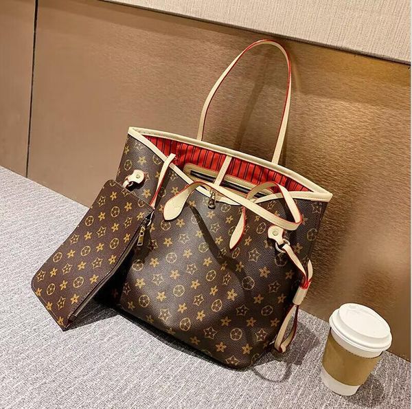 

New fashion Louiseities Viutonities women handbags ladies designer composite bags lady clutch bag shoulder totes female purse wallet MM size, Black letter