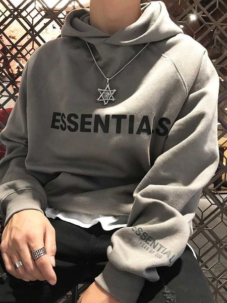 men's hoodies sweatshirts fog2022ess high street double line reflective printing pressed fleece hoodie couple pullover sweater coat men, Black
men's hoodies sweatshirts fog2022ess high street double line reflective printing pressed fleece hoodie couple pullover sweater coat men, Black