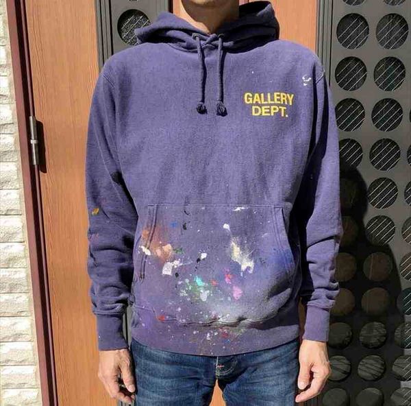 designer 2022 fashion men's hoodies cotton sweater high gram weight galleryt deptss hand painted splash ink graffiti sweater drawstring, Black
designer 2022 fashion men's hoodies cotton sweater high gram weight galleryt deptss hand painted splash ink graffiti sweater drawstring, Black