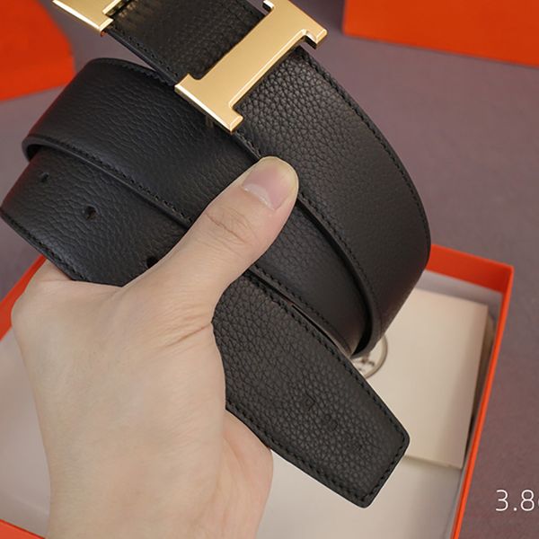 mens brand belts with litchi grain cowhide ceinture women belt smooth buckle designer waist belt 5 colors, Black;brown
mens brand belts with litchi grain cowhide ceinture women belt smooth buckle designer waist belt 5 colors, Black;brown