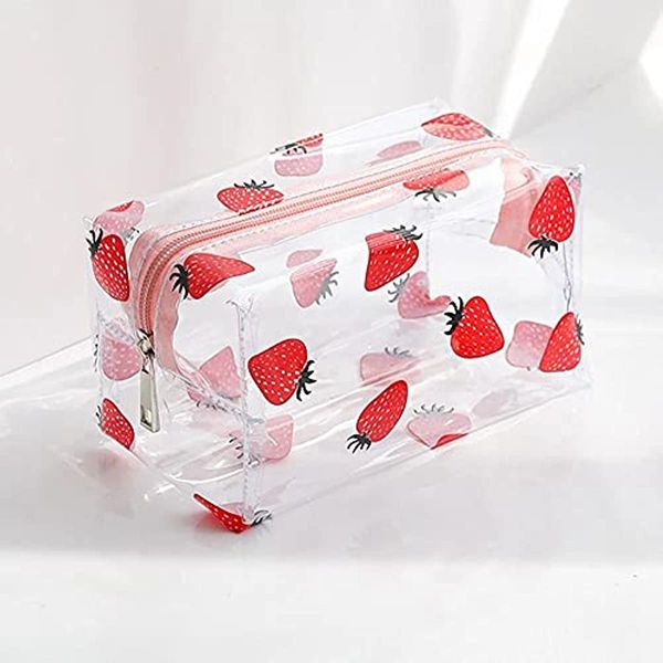 clear large capacity pencil cases portable cosmetic makeup bag fruit printed pouch stationery box red strawberry 1223435
clear large capacity pencil cases portable cosmetic makeup bag fruit printed pouch stationery box red strawberry 1223435