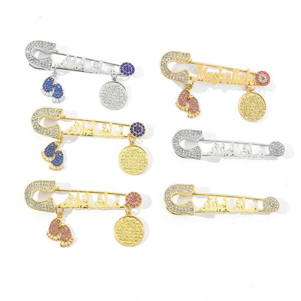 pins brooches fashion gold silver stainless steel crystal slim language letters hijab scarf charm brooch pin jewelry l221024, Gray
pins brooches fashion gold silver stainless steel crystal slim language letters hijab scarf charm brooch pin jewelry l221024, Gray