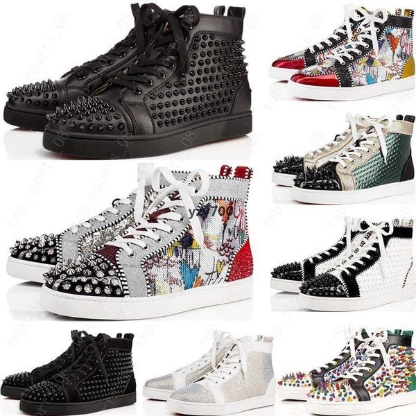 red bottomed shoe christians new mens red shoes spike suede leather men women flat fashion casual shoes party lovers sneakers 36-47 w okf, Black
red bottomed shoe christians new mens red shoes spike suede leather men women flat fashion casual shoes party lovers sneakers 36-47 w okf, Black