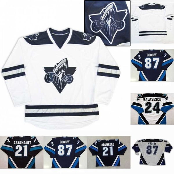 rimouski oceanic 21 boudreau premier 21 benoit arsenault 24 gabriel balasescu 87 sidney crosby mens womens youth hockey jersey, Black
rimouski oceanic 21 boudreau premier 21 benoit arsenault 24 gabriel balasescu 87 sidney crosby mens womens youth hockey jersey, Black