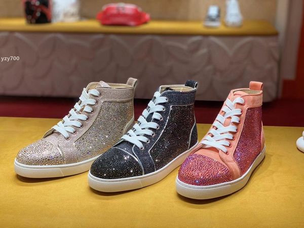 red-bottoms shoe christians originals strass suede leather sneakers classic brand men women high shoes fashion man skateboard casu ren, Black
red-bottoms shoe christians originals strass suede leather sneakers classic brand men women high shoes fashion man skateboard casu ren, Black