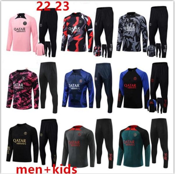 22 23 chandal tuta new tracksuits training version maillot soccer jerseys half pull paris football retro kit survetement foot messis mbappe, Black
22 23 chandal tuta new tracksuits training version maillot soccer jerseys half pull paris football retro kit survetement foot messis mbappe, Black