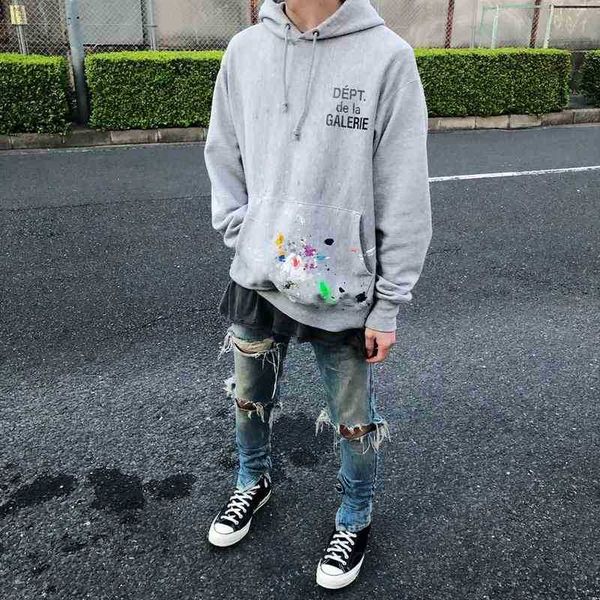 designer 2022 fashion men's hoodies cotton sweater correct version galleryt deptss hand painted splash graffiti old loose high street h, Black
designer 2022 fashion men's hoodies cotton sweater correct version galleryt deptss hand painted splash graffiti old loose high street h, Black