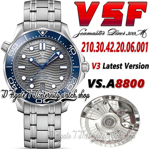 v3 diver 300m mens watch sv210.30.42.20.06.001 vsf8800 automatic mechanical ceramics bezel gray texture dial stainless steel bracelet super, Slivery;brown
v3 diver 300m mens watch sv210.30.42.20.06.001 vsf8800 automatic mechanical ceramics bezel gray texture dial stainless steel bracelet super, Slivery;brown
