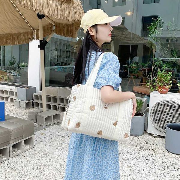 diaper bags new cotton baby diaper bag cute bear nappy pouch travel stroller storage bags south korea's ins embroidery mommy bag t22102
diaper bags new cotton baby diaper bag cute bear nappy pouch travel stroller storage bags south korea's ins embroidery mommy bag t22102