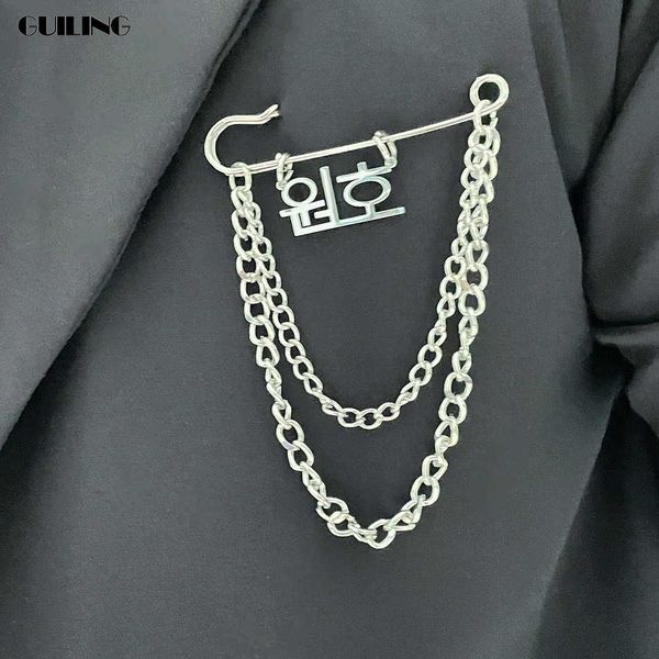pins brooches personalized men brooch customized korean name chain collar pin suit set accessories groomsmen gift stainless steel jewelry l2, Gray
pins brooches personalized men brooch customized korean name chain collar pin suit set accessories groomsmen gift stainless steel jewelry l2, Gray