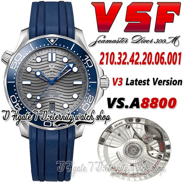 v3 diver 300m mens watch sv210.32.42.20.06.001 vsf8800 automatic mechanical ceramics bezel gray texture dial steel case rubber strap super v, Slivery;brown
v3 diver 300m mens watch sv210.32.42.20.06.001 vsf8800 automatic mechanical ceramics bezel gray texture dial steel case rubber strap super v, Slivery;brown