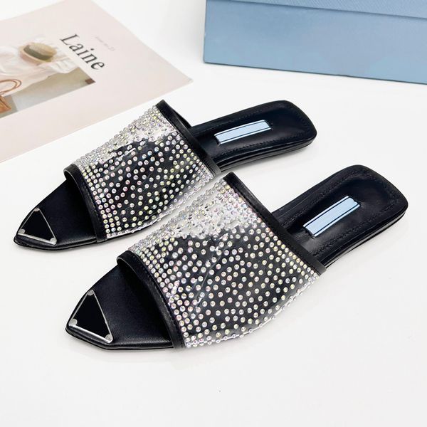 sandals famous designer women logo print plexiglas slides popular girls sandal upper dot drill decoration triangle logo adorns insole tip pa, Black
sandals famous designer women logo print plexiglas slides popular girls sandal upper dot drill decoration triangle logo adorns insole tip pa, Black