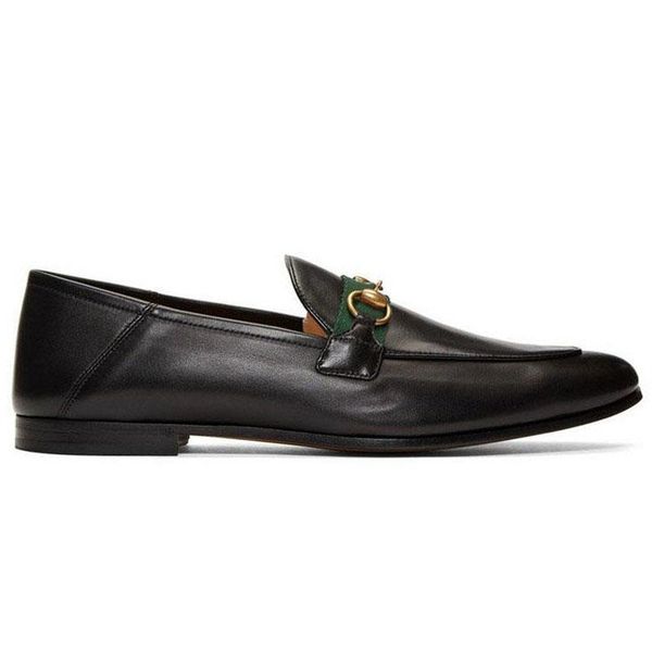 dress shoes casual shoe men trample designer slides loafers classic women flat authentic cowhide metal buckle lady leather mules webbing qrz, Black
dress shoes casual shoe men trample designer slides loafers classic women flat authentic cowhide metal buckle lady leather mules webbing qrz, Black