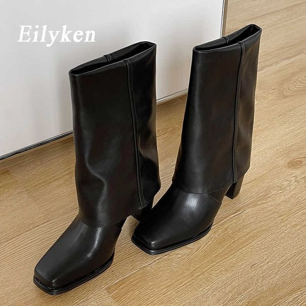 boots eilyken 2023 fashion quality women ankle square high heels punk midcalf concise autumn winter party office shoes 221013, Black
boots eilyken 2023 fashion quality women ankle square high heels punk midcalf concise autumn winter party office shoes 221013, Black