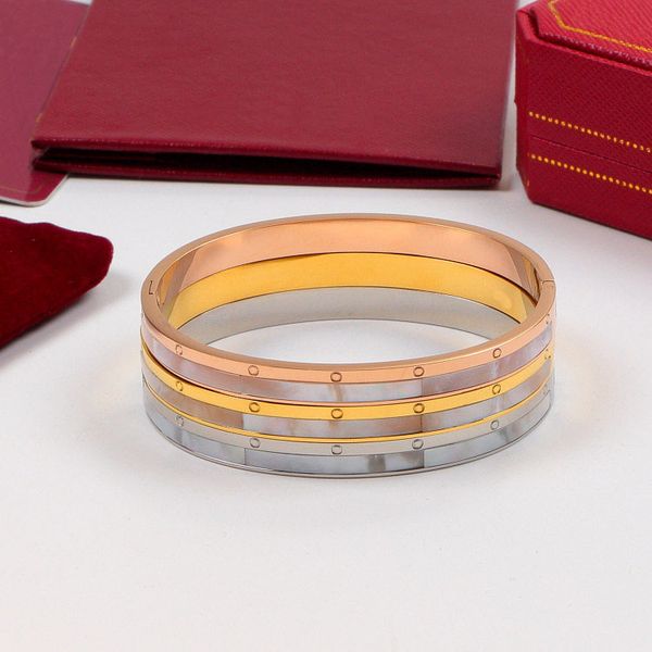 designer luxury jewelry bangles womans shell bracelet rose gold platinum stainless steel bracelets for women accessories wholesale not aller, Black
designer luxury jewelry bangles womans shell bracelet rose gold platinum stainless steel bracelets for women accessories wholesale not aller, Black